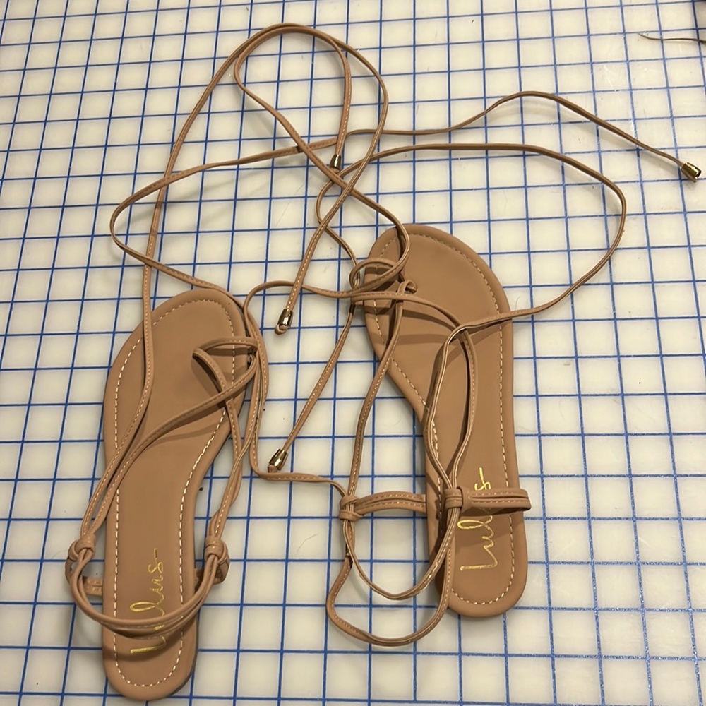 Tan gladiator sandal